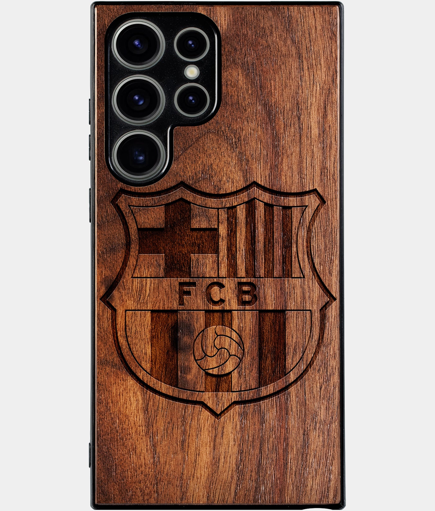 Best Wood FC Barcelona Samsung Galaxy S25 Ultra Case - Custom Engraved Cover - Engraved In Nature
