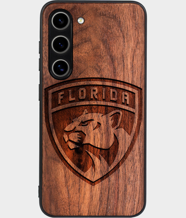 Best Wood Florida Panthers Galaxy S25 Case - Custom Engraved Cover - Engraved In Nature