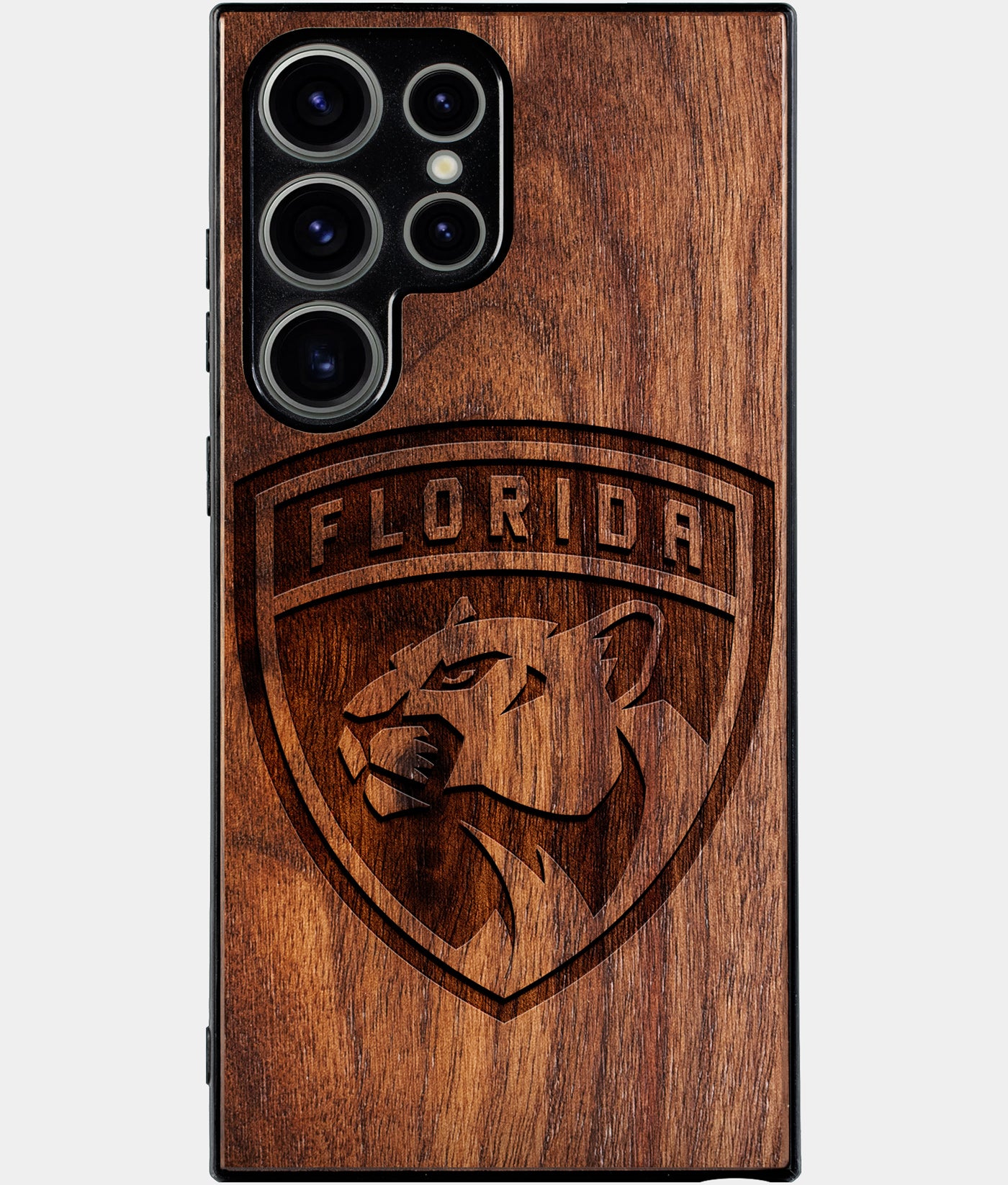 Best Wood Florida Panthers Samsung Galaxy S25 Ultra Case - Custom Engraved Cover - Engraved In Nature