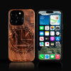 Custom Golden State Warriors iPhone 16/16 Pro/16 Pro Max/16 Plus Case - Carved Wood Warriors Cover