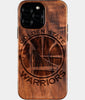 Custom Golden State Warriors iPhone 16/16 Pro/16 Pro Max/16 Plus Case - Wood Warriors Cover - Eco-friendly Golden State Warriors iPhone 16 Case - Carved Wood Custom Golden State Warriors Gift For Him - Monogrammed Personalized iPhone 16 Cover By Engraved In Nature