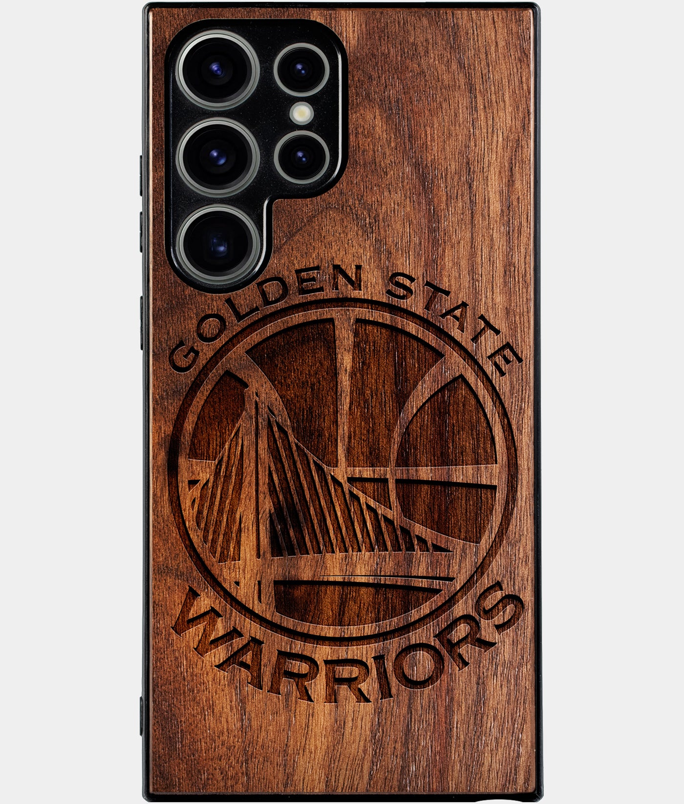 Best Wood Golden State Warriors Samsung Galaxy S25 Ultra Case - Custom Engraved Cover - Engraved In Nature