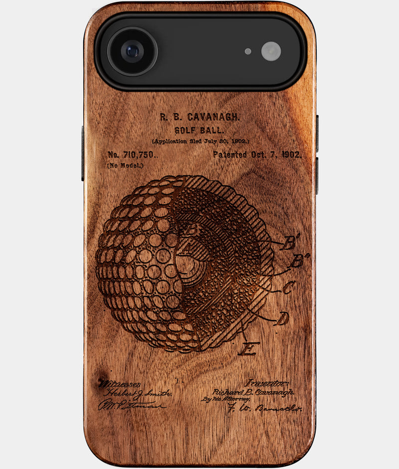 Custom Golf iPhone 17 Air Cases Golf Ball Personalized Golf Gifts For Men 2026 Best Golf Christmas Gifts Best Country Club Gifts Carved Wood Unusual Golf Gift For Him Monogrammed iPhone 17 Air Covers