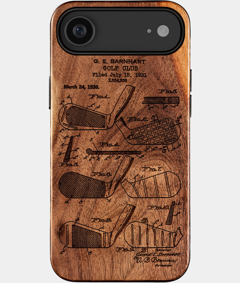 Custom Golf iPhone 17 Air Cases Golf Club Personalized Golf Gifts For Men 2026 Best Golf Christmas Gifts Best Country Club Gifts Carved Wood Unusual Golf Gift For Him Monogrammed iPhone 17 Air Covers