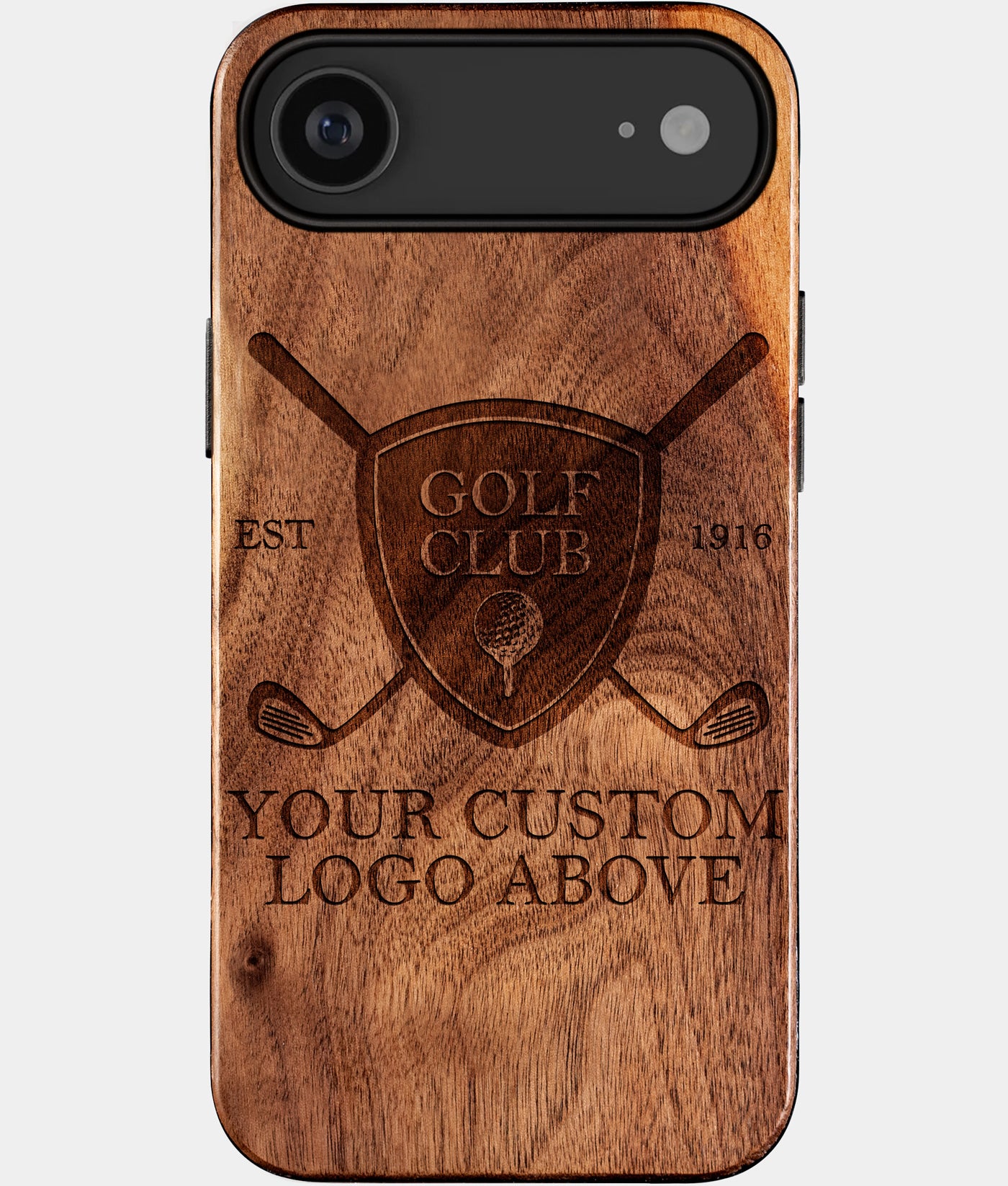Custom Golf iPhone 17 Air Cases Golf Bag Personalized Golf Gifts For Men 2026 Best Golf Christmas Gifts Best Country Club Gifts Carved Wood Unusual Golf Gift For Him Monogrammed iPhone 17 Air Covers