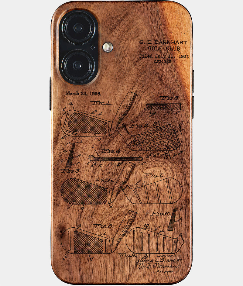 Custom Golf iPhone 17 Cases Golf Club Personalized Golf Gifts For Men 2026 Best Golf Christmas Gifts Best Country Club Gifts Carved Wood Unusual Golf Gift For Him Monogrammed iPhone 17 Covers