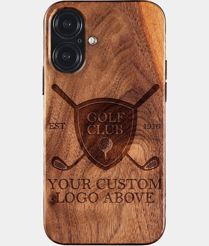 Custom Golf iPhone 17 Cases Golf Bag Personalized Golf Gifts For Men 2026 Best Golf Christmas Gifts Best Country Club Gifts Carved Wood Unusual Golf Gift For Him Monogrammed iPhone 17 Covers