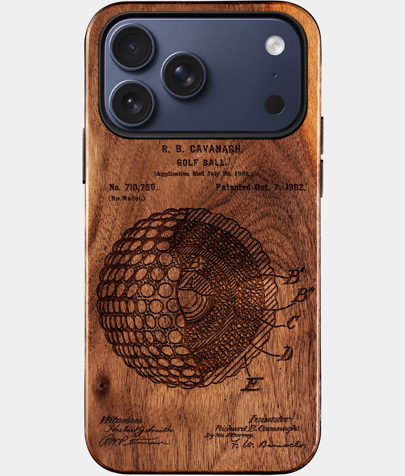 Custom Golf iPhone 17 Series Cases Golf Ball Personalized Golf Gifts For Men 2026 Best Golf Christmas Gifts Best Country Club Gifts Carved Wood Unusual Golf Gift For Him Monogrammed iPhone 17 Series Covers