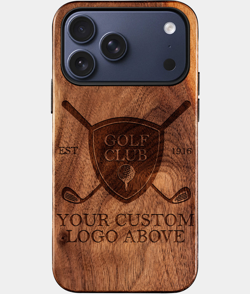 Custom Golf iPhone 17 Series Cases Golf Bag Personalized Golf Gifts For Men 2026 Best Golf Christmas Gifts Best Country Club Gifts Carved Wood Unusual Golf Gift For Him Monogrammed iPhone 17 Series Covers