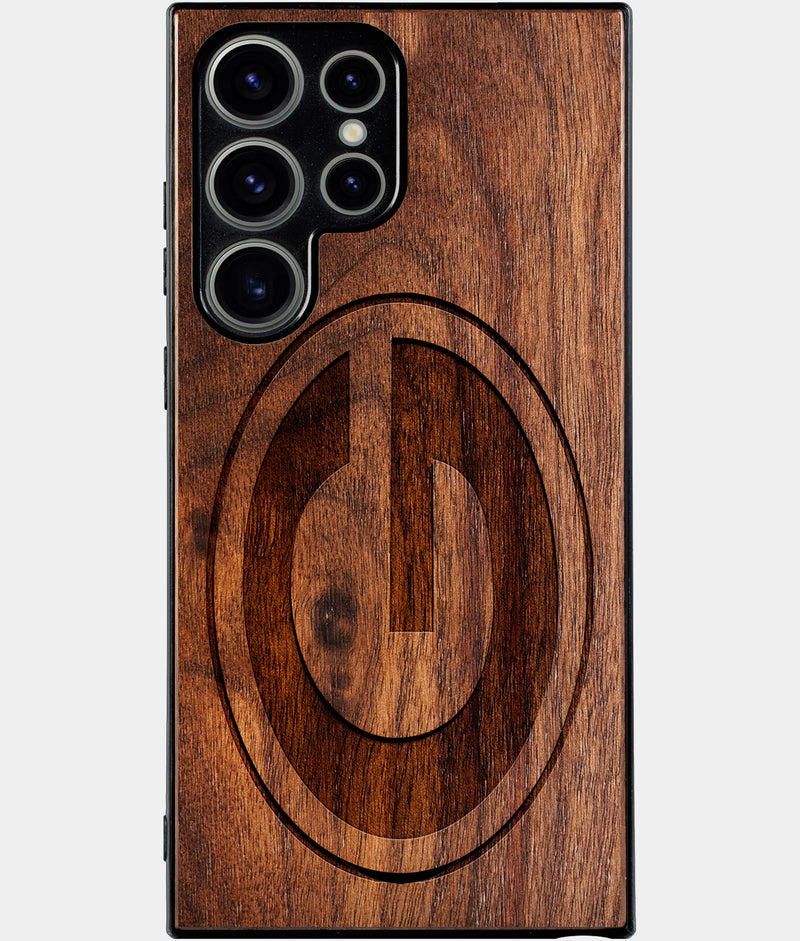Best Wood Green Bay Packers Samsung Galaxy S25 Ultra Case - Custom Engraved Cover - Engraved In Nature
