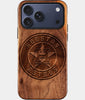 Eco-friendly Houston Astros iPhone 17 Pro Max Case - Carved Wood Custom Houston Astros Gift For Him - Monogrammed Personalized iPhone 17 Pro Max Cover By Engraved In Nature
