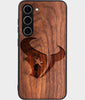 Best Wood Houston Texans Samsung Galaxy S25 Case - Custom Engraved Cover - Engraved In Nature