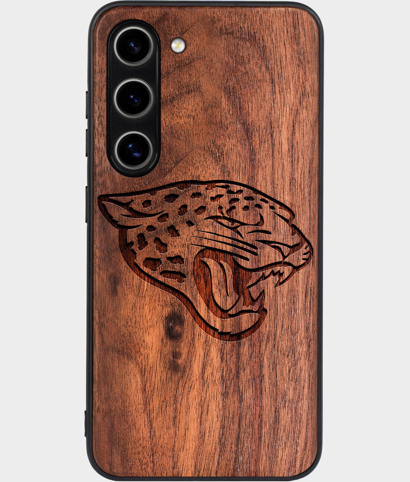 Best Wood Jacksonville Jaguars Samsung Galaxy S25 Case - Custom Engraved Cover - Engraved In Nature
