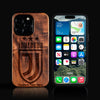 Custom Juventus Club iPhone 16/16 Pro/16 Pro Max/16 Plus Case - Carved Wood Juventus Club Cover