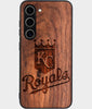 Best Wood Kansas City Royals Samsung Galaxy S25 Plus Case - Custom Engraved Cover - Engraved In Nature