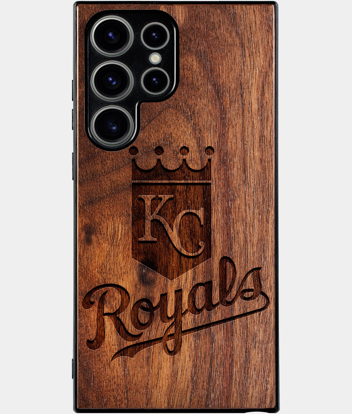 Best Wood Kansas City Royals Samsung Galaxy S25 Ultra Case - Custom Engraved Cover - Engraved In Nature