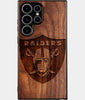 Custom Las Vegas Raiders Samsung S25 Ultra Case - Carved Wood Raiders Cover - Eco-friendly Las Vegas Raiders Samsung S25 Ultra Case - Custom Las Vegas Raiders Gift For Him - Monogrammed Personalized Samsung S25 Ultra Cover By Engraved In Nature