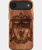 Eco-friendly Liverpool FC iPhone 17 Air Case - Carved Wood Custom Liverpool FC Gift For Him - Monogrammed Personalized iPhone 17 Air Cover By Engraved In Nature
