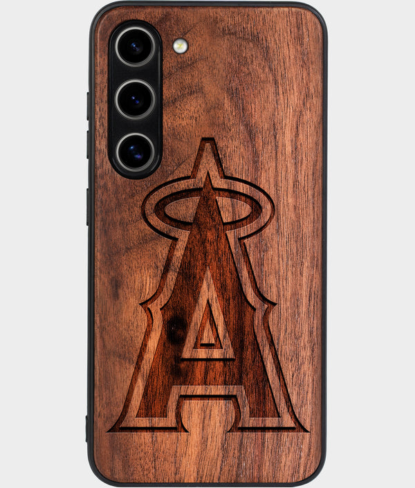 Best Wood Los Angeles Angels Galaxy S25 Case - Custom Engraved Cover - Engraved In Nature