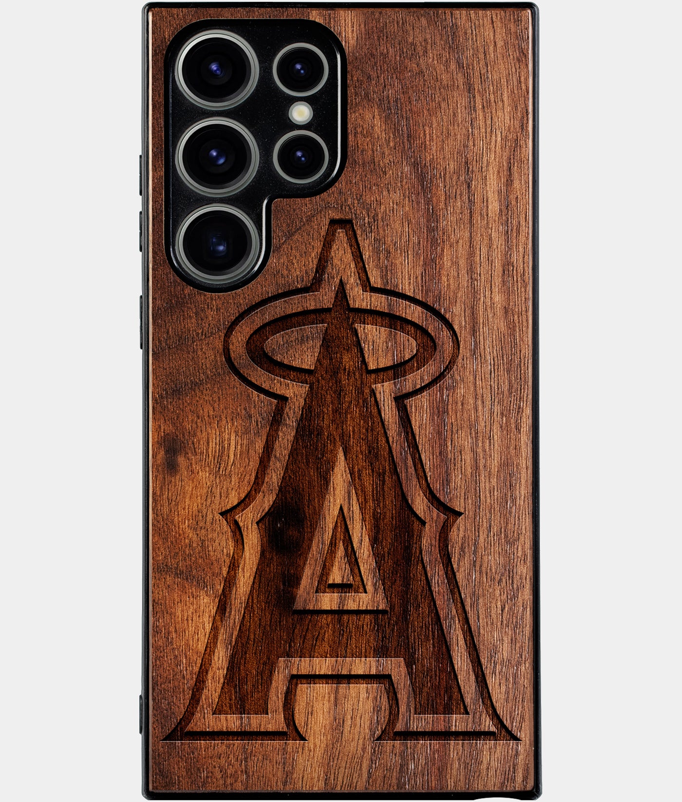 Best Wood Los Angeles Angels Samsung Galaxy S25 Ultra Case - Custom Engraved Cover - Engraved In Nature