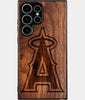 Best Wood Los Angeles Angels Samsung Galaxy S25 Ultra Case - Custom Engraved Cover - Engraved In Nature