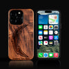 Custom Los Angeles Chargers iPhone 16/16 Pro/16 Pro Max/16 Plus Case - Carved Wood Chargers Cover