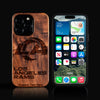 Custom Los Angeles Rams iPhone 16/16 Pro/16 Pro Max/16 Plus Case - Carved Wood Rams Cover