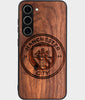Best Wood Manchester City F.C. Galaxy S25 Case - Custom Engraved Cover - Engraved In Nature