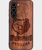 Best Wood Memphis Grizzlies Samsung Galaxy S25 Plus Case - Custom Engraved Cover - Engraved In Nature
