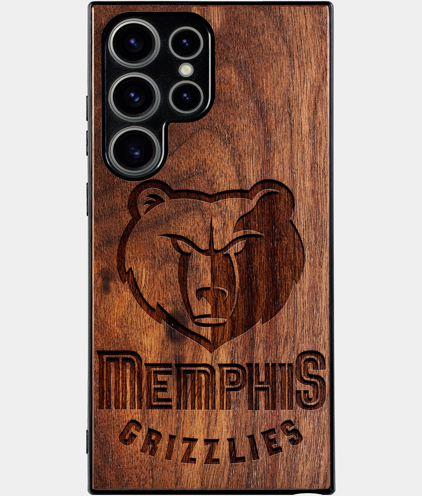 Best Wood Memphis Grizzlies Samsung Galaxy S25 Ultra Case - Custom Engraved Cover - Engraved In Nature