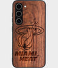 Best Wood Miami Heat Samsung Galaxy S25 Plus Case - Custom Engraved Cover - Engraved In Nature