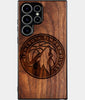 Best Wood Minnesota Timberwolves Samsung Galaxy S25 Ultra Case - Custom Engraved Cover - Engraved In Nature