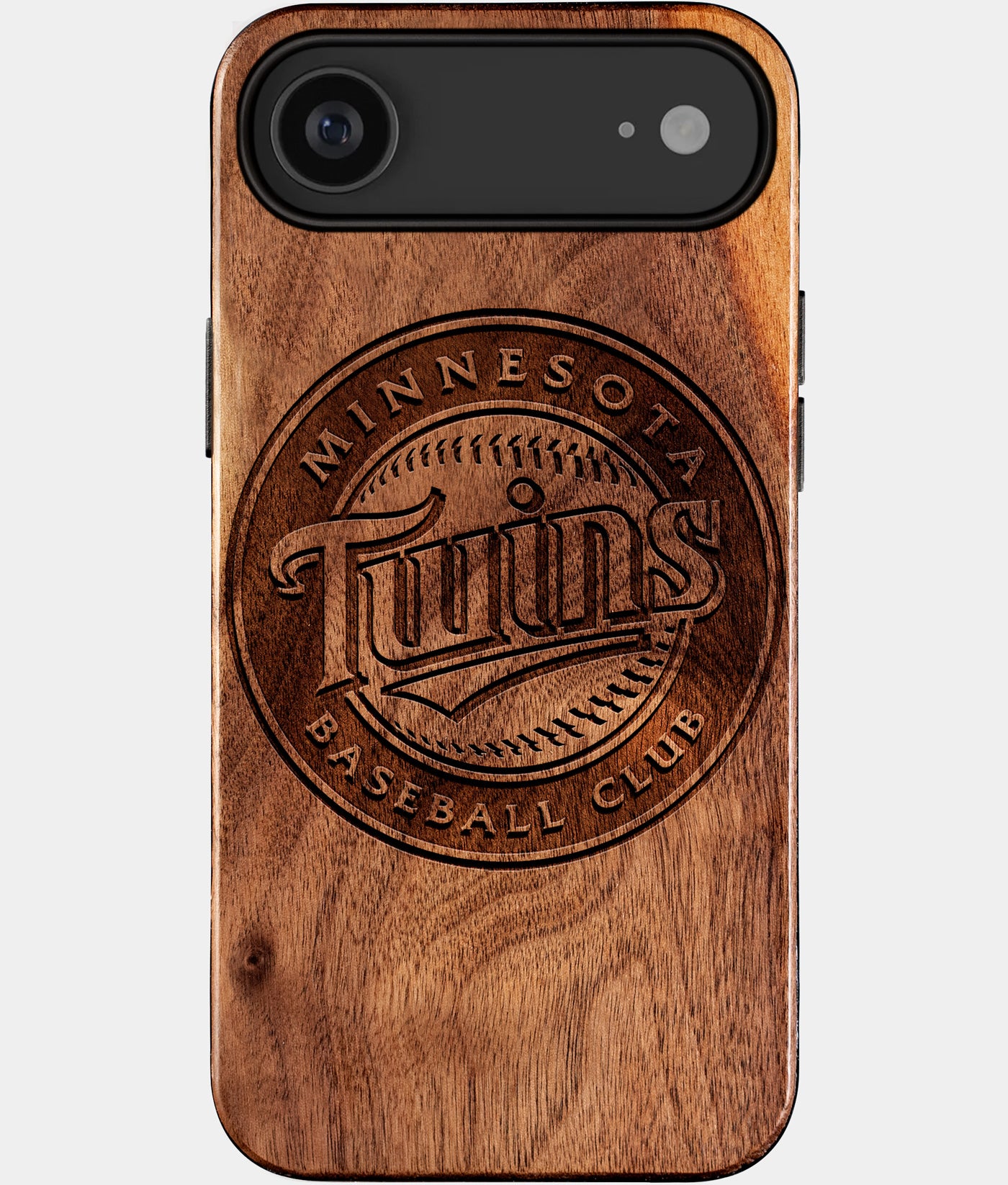 Eco-friendly Minnesota Twins iPhone 17 Air Case - Carved Wood Custom Minnesota Twins Gift For Him - Monogrammed Personalized iPhone 17 Air Cover By Engraved In Nature