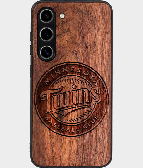 Best Wood Minnesota Twins Galaxy S25 Case - Custom Engraved Cover - Engraved In Nature