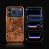 Custom Minnesota Vikings iPhone 17/17 Pro/17 Pro Max/17 Air Case - Carved Wood Vikings Cover