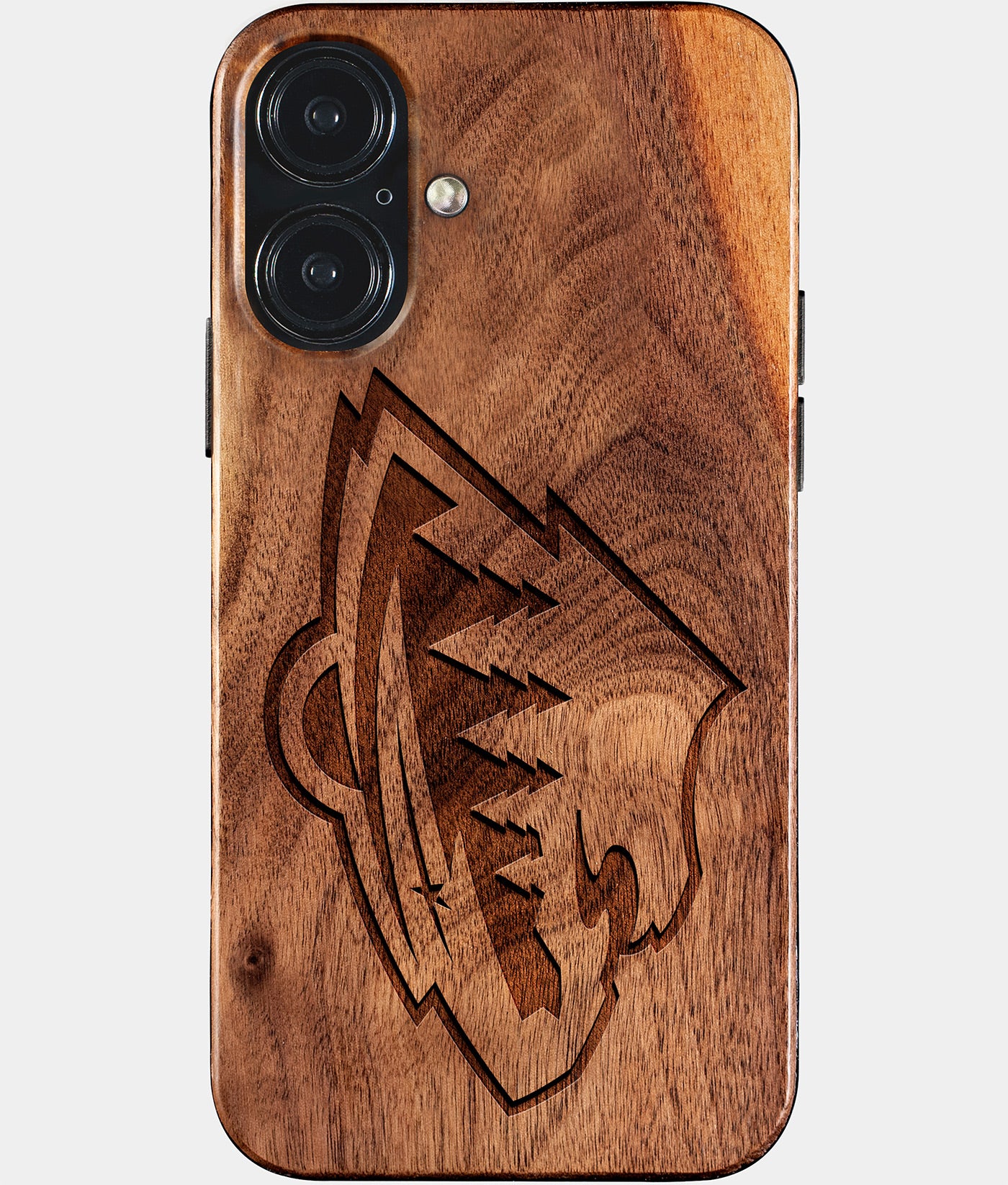 Eco-friendly Minnesota Wild iPhone 17 Case - Carved Wood Custom Minnesota Wild Gift For Him - Monogrammed Personalized iPhone 17 Cover By Engraved In Nature