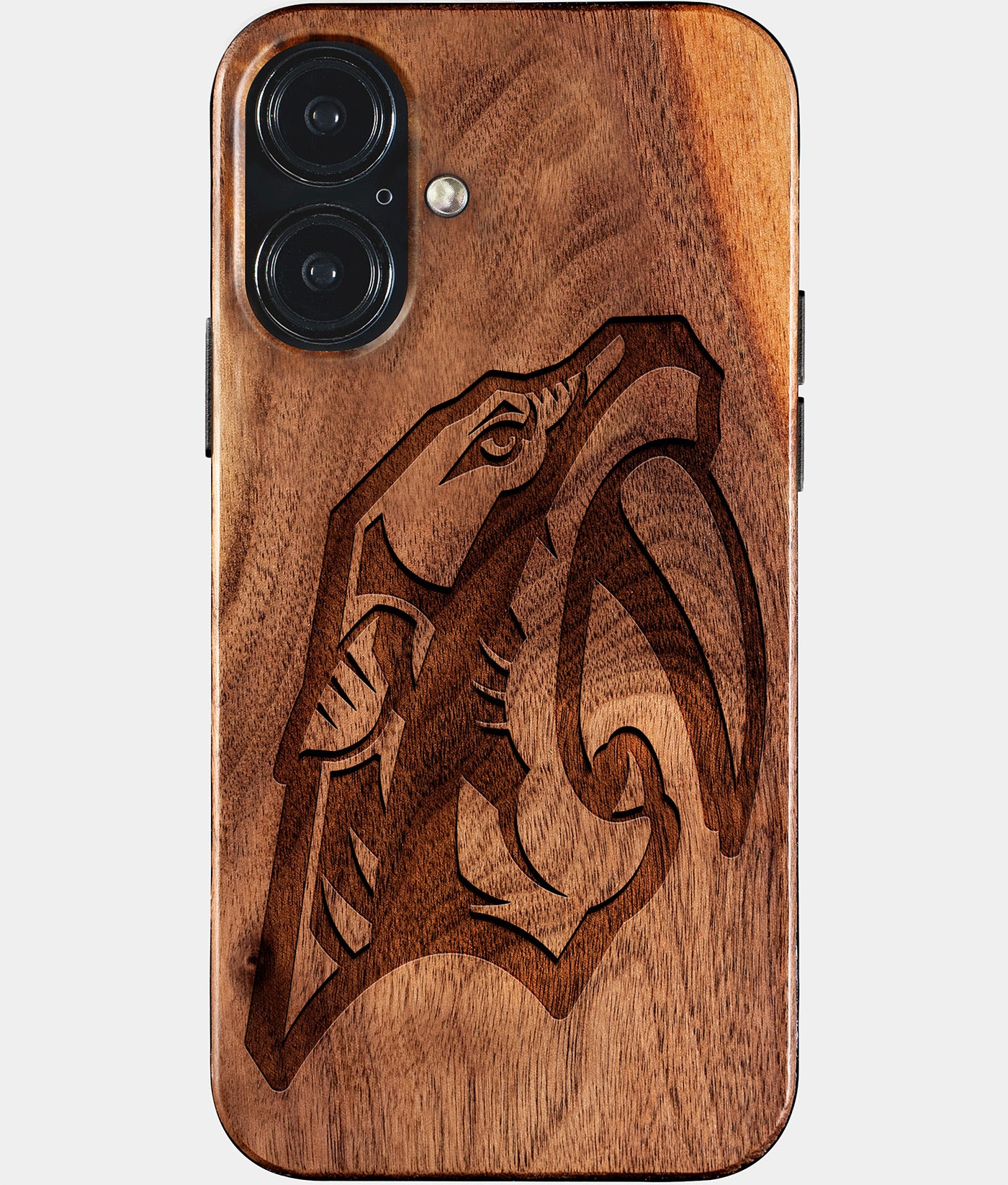 Eco-friendly Nashville Predators iPhone 17 Case - Carved Wood Custom Nashville Predators Gift For Him - Monogrammed Personalized iPhone 17 Cover By Engraved In Nature