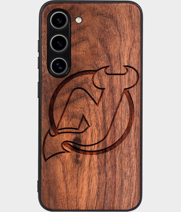 Best Wood New Jersey Devils Galaxy S25 Case - Custom Engraved Cover - Engraved In Nature