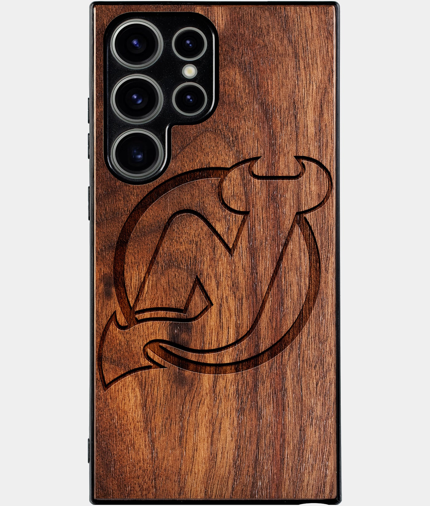 Best Wood New Jersey Devils Samsung Galaxy S25 Ultra Case - Custom Engraved Cover - Engraved In Nature