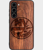 Best Wood New York Islanders Samsung Galaxy S25 Case - Custom Engraved Cover - Engraved In Nature