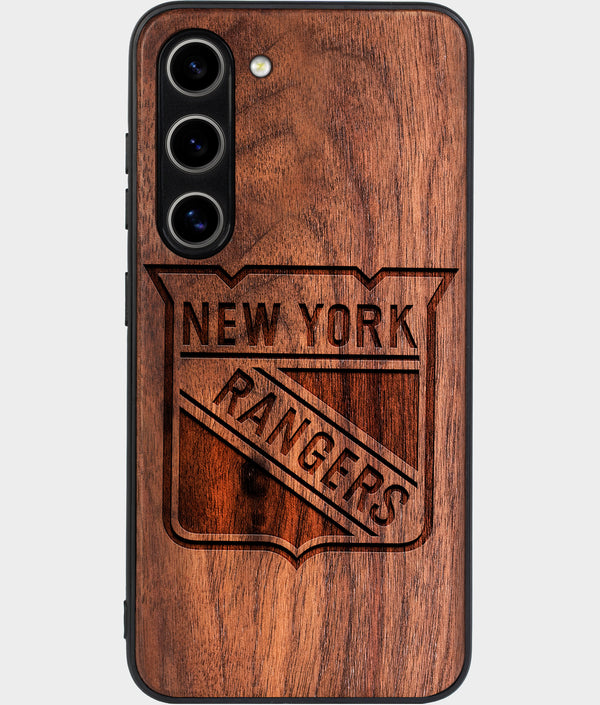 Best Wood New York Rangers Galaxy S25 Case - Custom Engraved Cover - Engraved In Nature