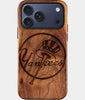 Eco-friendly New York Yankees iPhone 17 Pro Max Case - Carved Wood Custom New York Yankees Gift For Him - Monogrammed Personalized iPhone 17 Pro Max Cover By Engraved In Nature