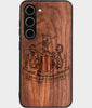 Best Wood Newcastle United F.C. Samsung Galaxy S25 Plus Case - Custom Engraved Cover - Engraved In Nature