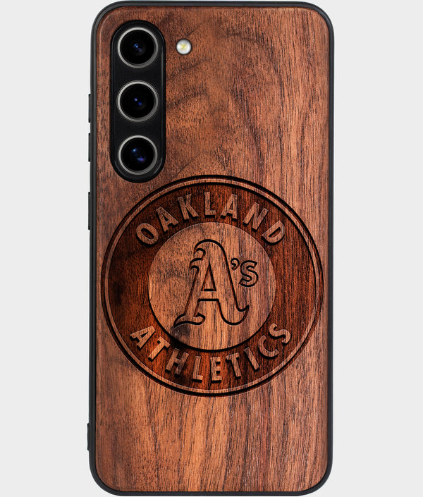 Best Wood Oakland Athletics Galaxy S25 Case - Custom Engraved Cover - Engraved In Nature