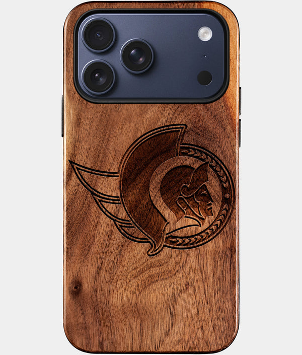 Custom Ottawa Senators iPhone 17/17 Pro/17 Pro Max/17 Air Case - Wood Senators Cover - Eco-friendly Ottawa Senators iPhone 17 Case - Carved Wood Custom Ottawa Senators Gift For Him - Monogrammed Personalized iPhone 17 Cover By Engraved In Nature