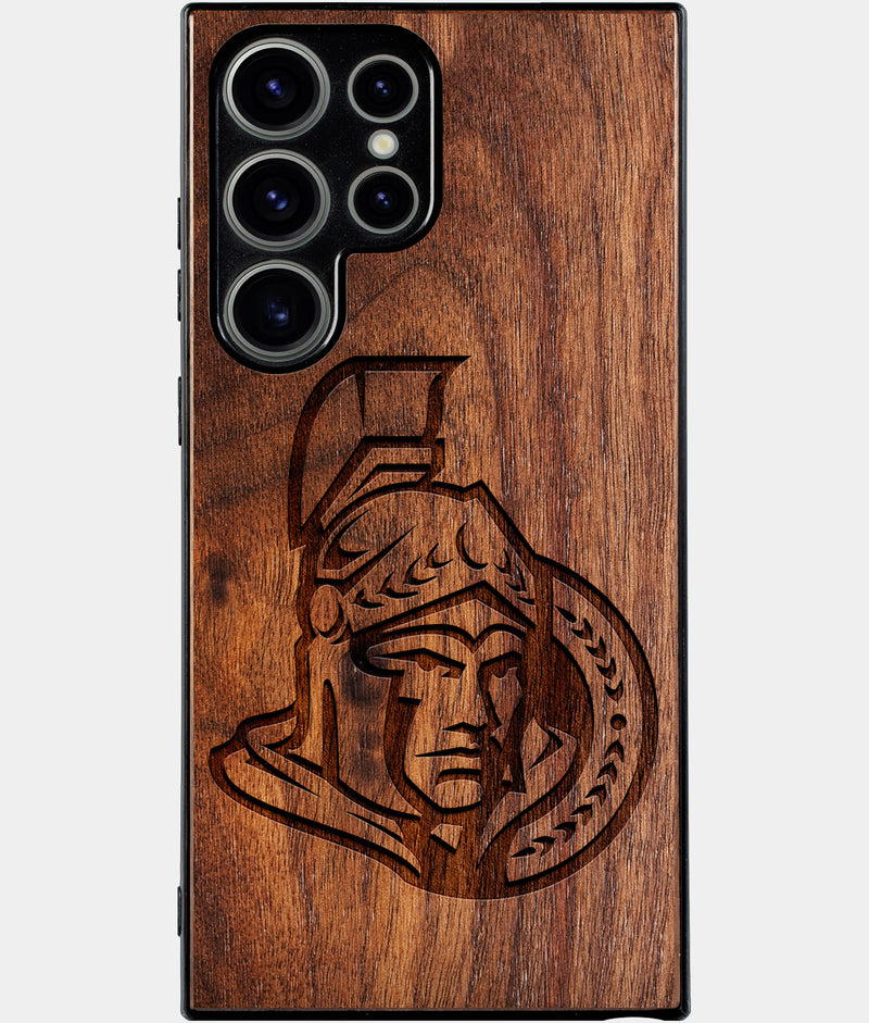 Best Wood Ottawa Senators Samsung Galaxy S25 Ultra Case - Custom Engraved Cover - Engraved In Nature
