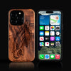 Custom Philadelphia Eagles iPhone 16/16 Pro/16 Pro Max/16 Plus Case - Carved Wood Eagles Cover