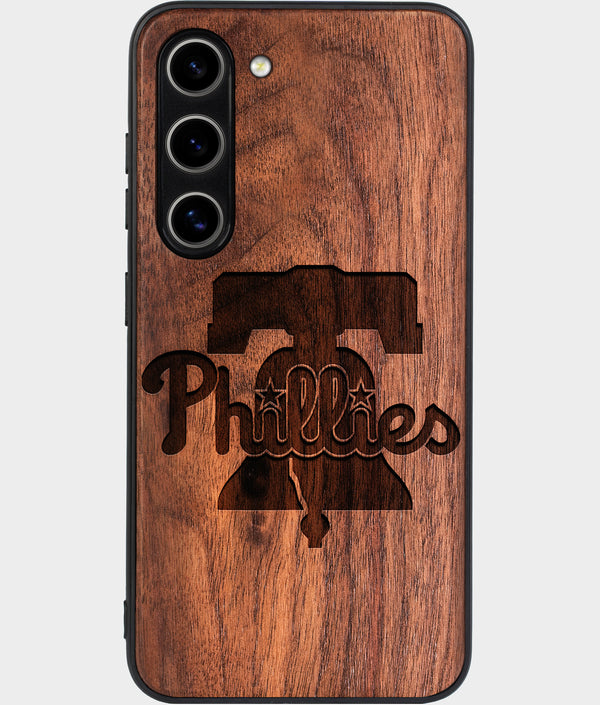 Best Wood Philadelphia Phillies Galaxy S25 Case - Custom Engraved Cover - Engraved In Nature