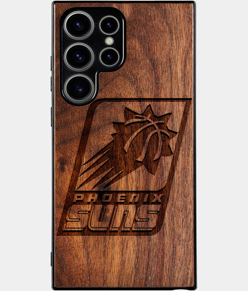 Best Wood Phoenix Suns Samsung Galaxy S25 Ultra Case - Custom Engraved Cover - Engraved In Nature