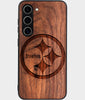 Best Wood Pittsburgh Steelers Samsung Galaxy S25 Plus Case - Custom Engraved Cover - Engraved In Nature